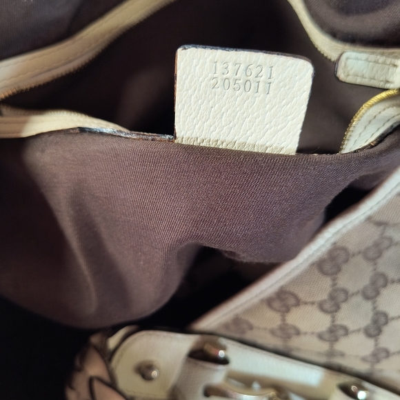💕🎊SALE♥️GUCCI ❤️ 💗💕🩷🎇👯‍♂️😊Gucci Beige and Brown Women's  Hobo Bag - Picture 5 of 16